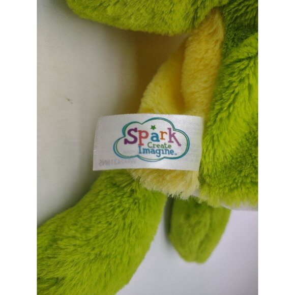 Spark Create Imagine Green Frog 10" inch Plush Hand Puppet Frog Ribbit Sound - Picture 3 of 10